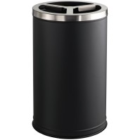 Selective sorting bin with 3 compartments of 35 litres each, black