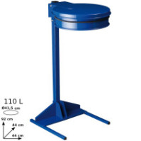 Blue wall support for 100 liter trash bags