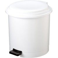 White round pedal bin 12 litres