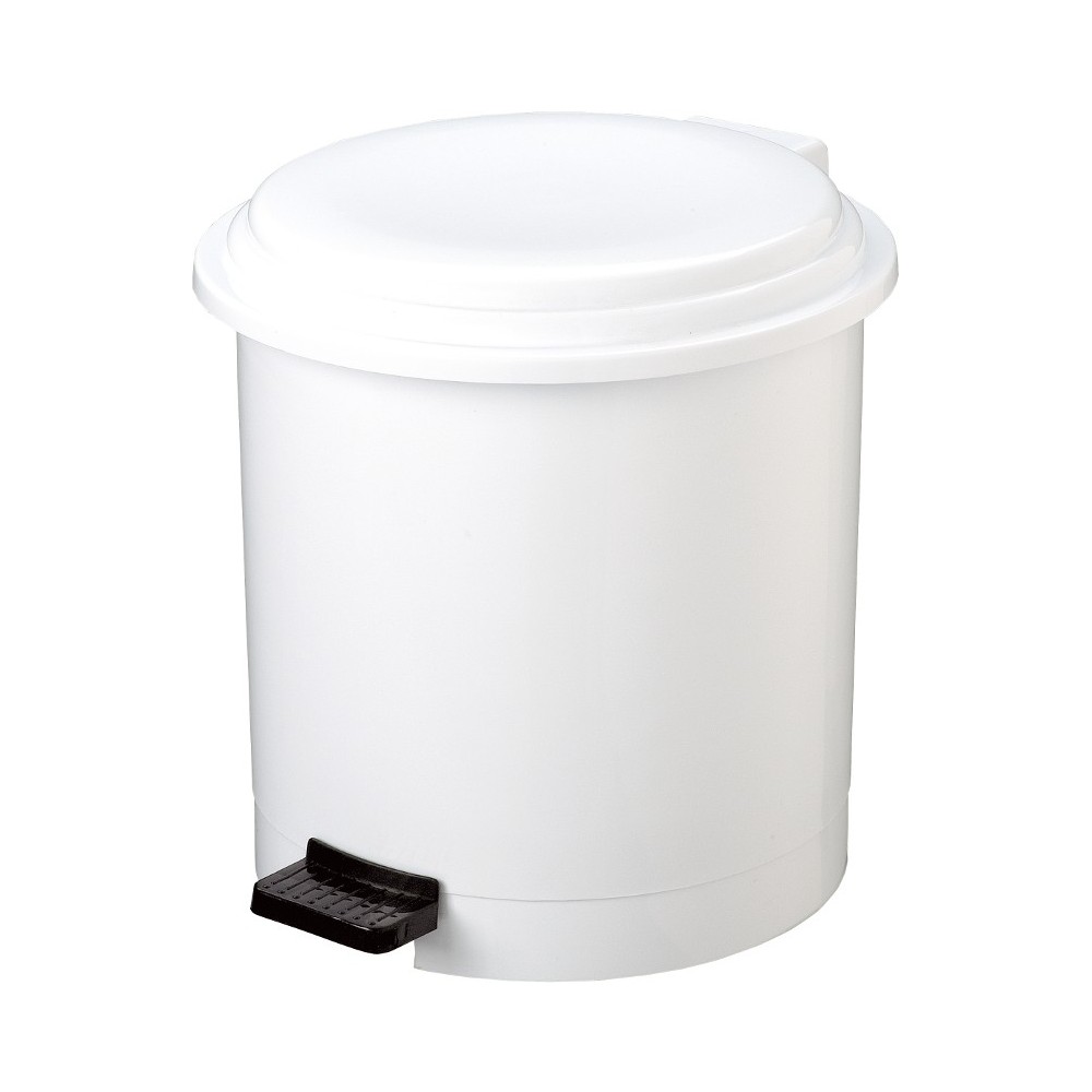 White round pedal bin 12 litres