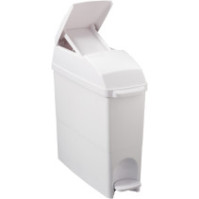 Feminine hygienic trash can with white pedal 15L hatch