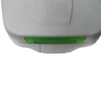 100L gray-green plastic container with recycled tilting hatch