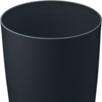 8L black fireproof plastic bin for fire safety