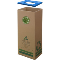 Eco-friendly cardboard trash bin effective waste sorting