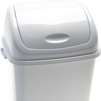 Basic bin with white swing lid 50 litres