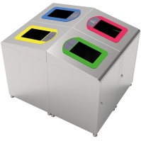 Koala 60-litre waste bin for multi-waste sorting islands