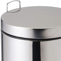 Small stainless steel pedal bin 5 litres