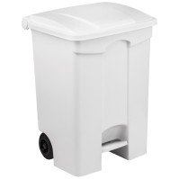 Mobile pedal bin 70 litres with lid