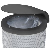 Circular Marseille bin 120L with lid