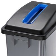 Selective sorting bin lid with paper opening 60 litres