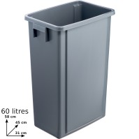 Front-opening selective sorting trash bin