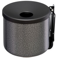 Round wall-mounted ashtray 2 litres grey