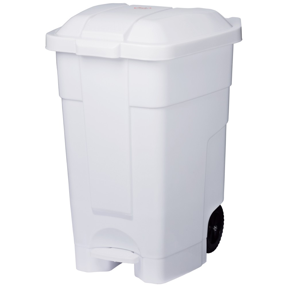 70-litre mobile plastic pedal bin