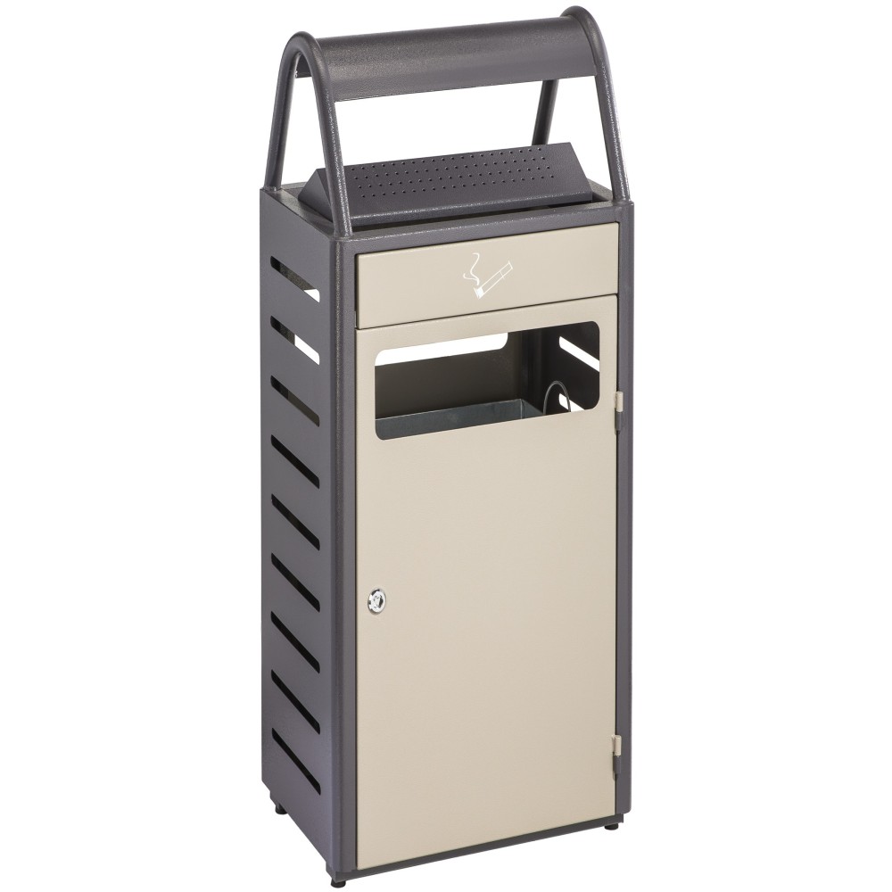 Anti-vandalism ashtray bin 29 litres