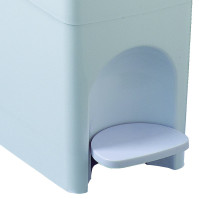 Feminine hygiene waste bin with pedal