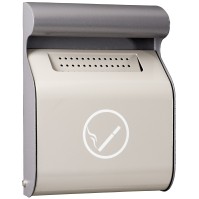 Wall-mounted anti-vandal ashtray 3 litres