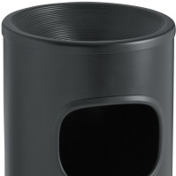 Ashtray bin to place 22 litres black