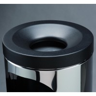 Luxury shiny stainless steel ashtray bin to place 19 litres