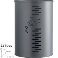 Cylindrical park bin