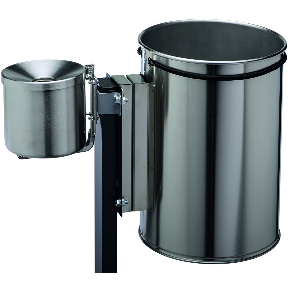 Ashtray mounting 0.5 and 2 litres for rectangular and cylindrical bin