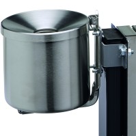 Ashtray mounting 0.5 and 2 litres for rectangular and cylindrical bin