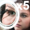 5x magnifying mirror with LED