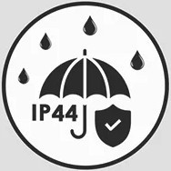 IP44 waterproof rating