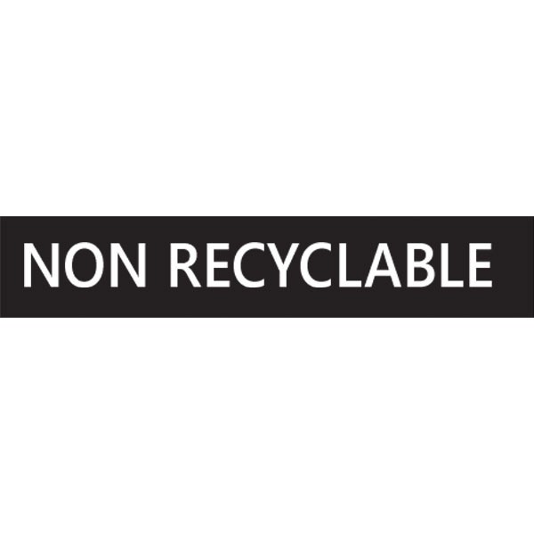 Nicht recycelbar (weiß)