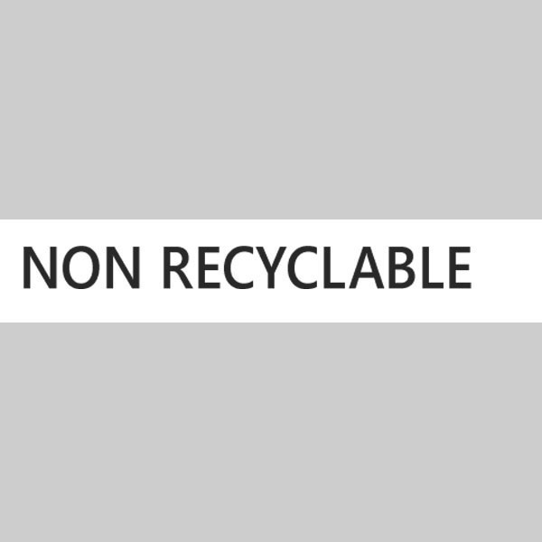 Nicht recycelbar (schwarz)